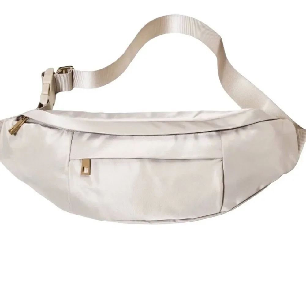 2/$30 A New Day Champagne Belt Bag Fanny Pack with Gold Hardware